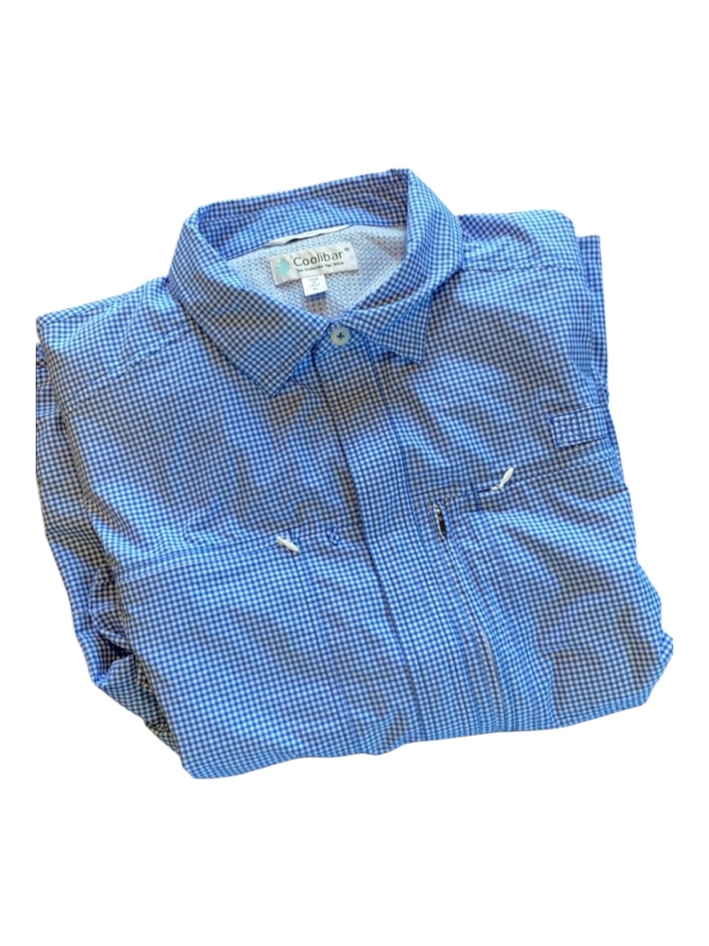 Coolibar Baraco Fishing Shirt Men’s XL UPF 50+ Breathable Roll Up long sleeve